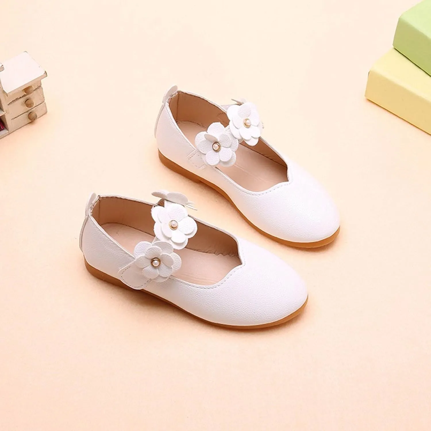 Flower Girl Shoes Cute Fashion Hollow Formal Shoes Soft Bottom Non-Slip Small Leather Shoes Princess Shoes, 5
