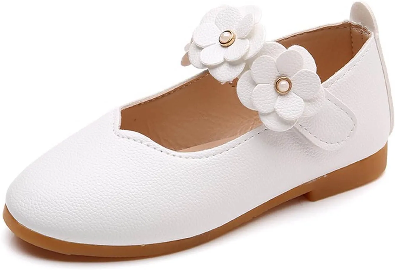 Flower Girl Shoes Cute Fashion Hollow Formal Shoes Soft Bottom Non-Slip Small Leather Shoes Princess Shoes, 5