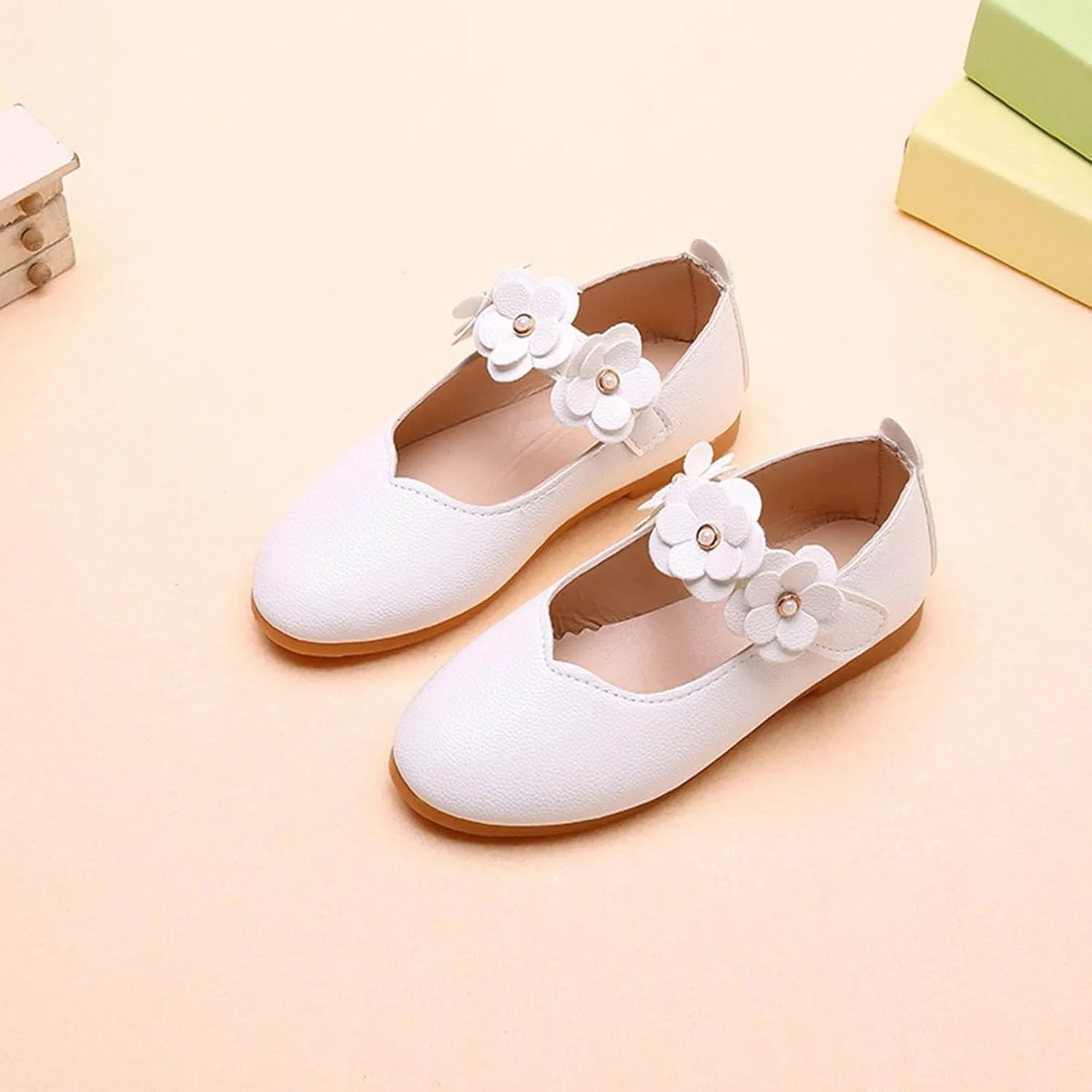 Flower Girl Shoes Cute Fashion Hollow Formal Shoes Soft Bottom Non-Slip Small Leather Shoes Princess Shoes, 5