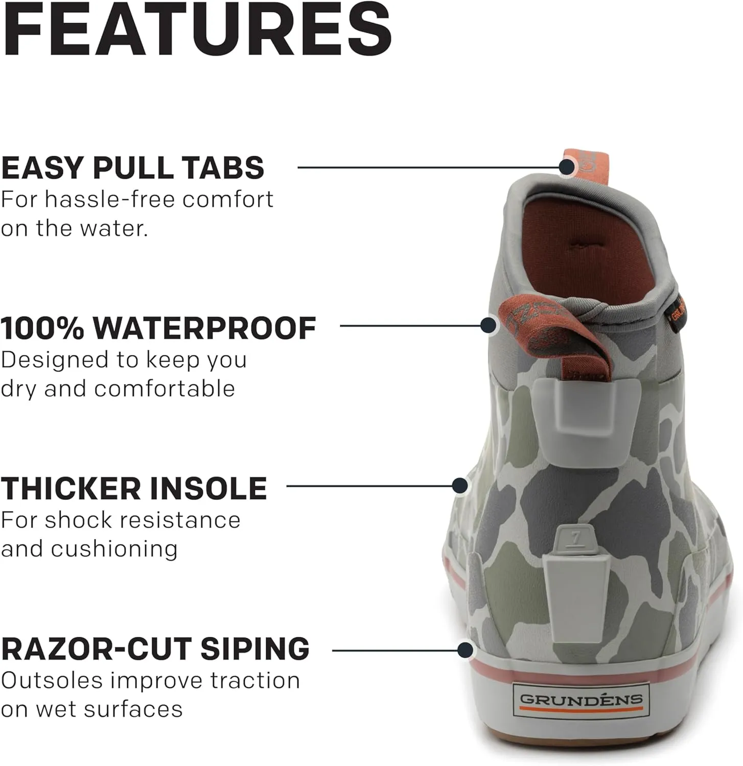 Grundens Women’s DECK-BOSS Ankle Boot
