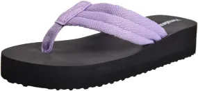 Harssidanzar Womens Platform Wedge Flip Flops Casual Summer Beach Comfortable Thong Sandals SL264US