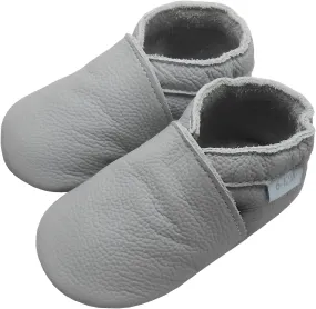 Leather Baby Shoes Boys Girls Moccasins Infant Toddler Slippers Soft Sole Anti-Slip Baby Walking Crib Shoes
