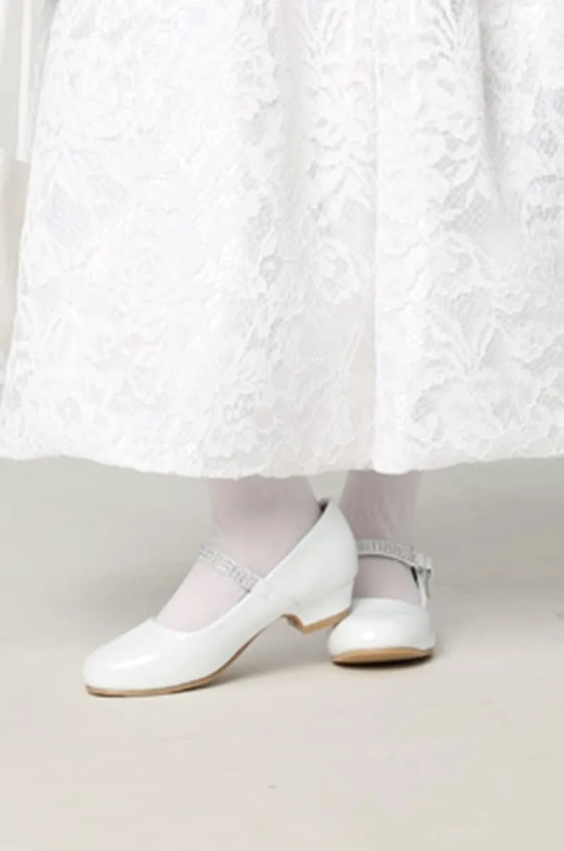 Mary Jane Shoes for Girls Dress Shoes Flower Girl Heels for Church Wedding Easter Christmas Zapatillas para Nias de Vestir