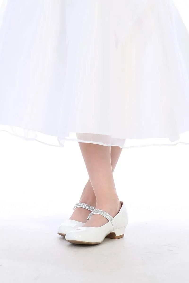 Mary Jane Shoes for Girls Dress Shoes Flower Girl Heels for Church Wedding Easter Christmas Zapatillas para Nias de Vestir