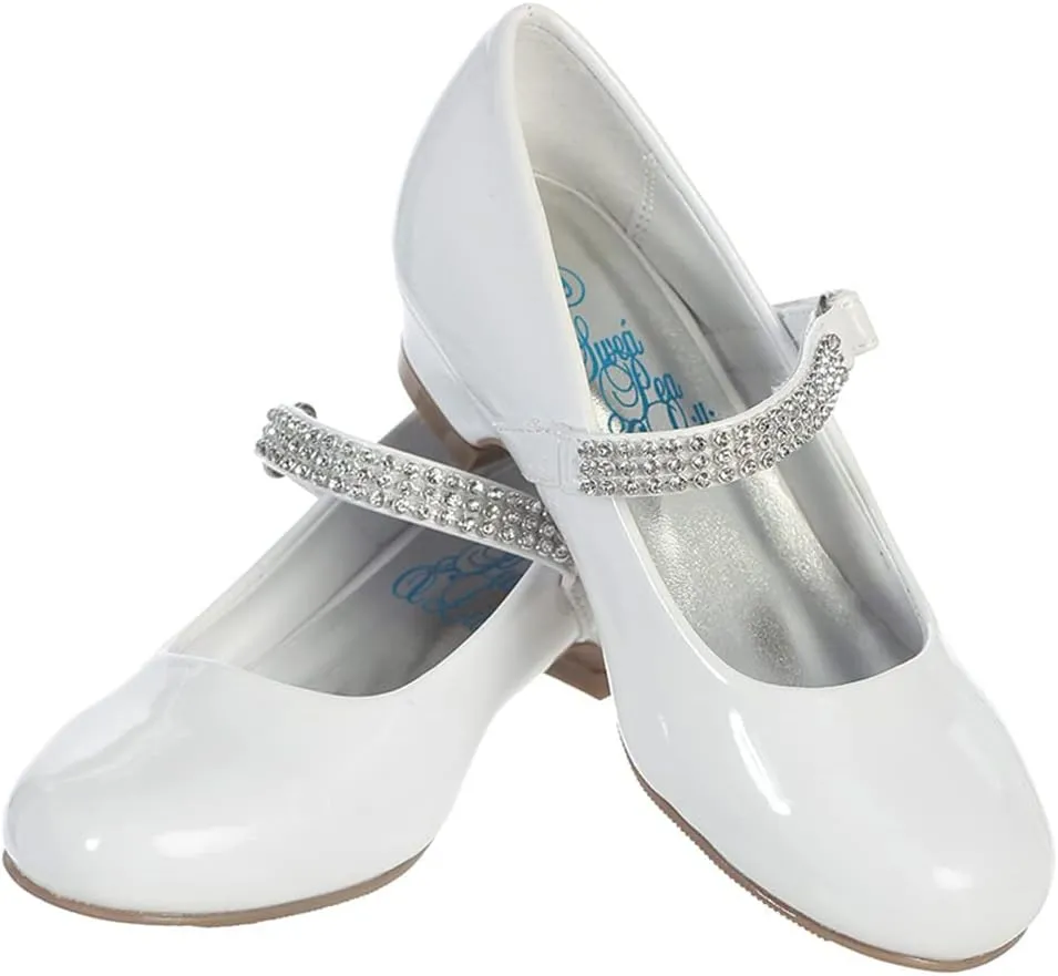 Mary Jane Shoes for Girls Dress Shoes Flower Girl Heels for Church Wedding Easter Christmas Zapatillas para Nias de Vestir