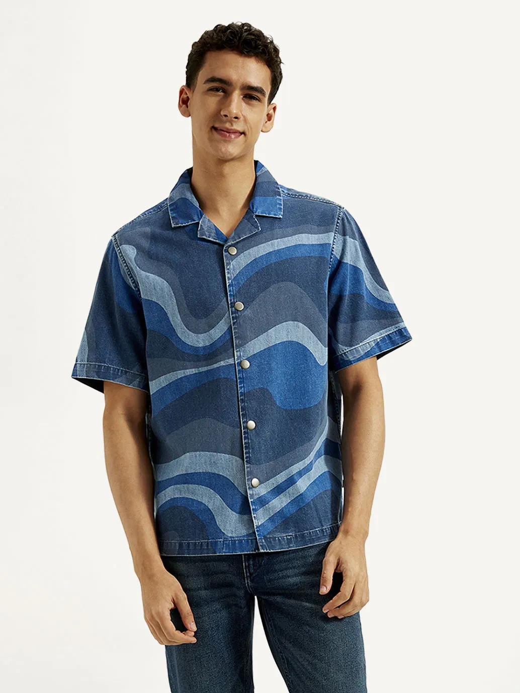 Men's Abstract Relaxed Fit Shirt