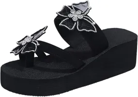 Women Flip Flops Comfortable Summer Beach Thong Sandals Womens Black Sandals Women's Arch Support Flip Flops