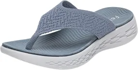 Women Shoes Wedge Thick Soled Flip Flops Fashionable Outdoor Beach Sandals Women Lime Glitter Thong Strap Sandals