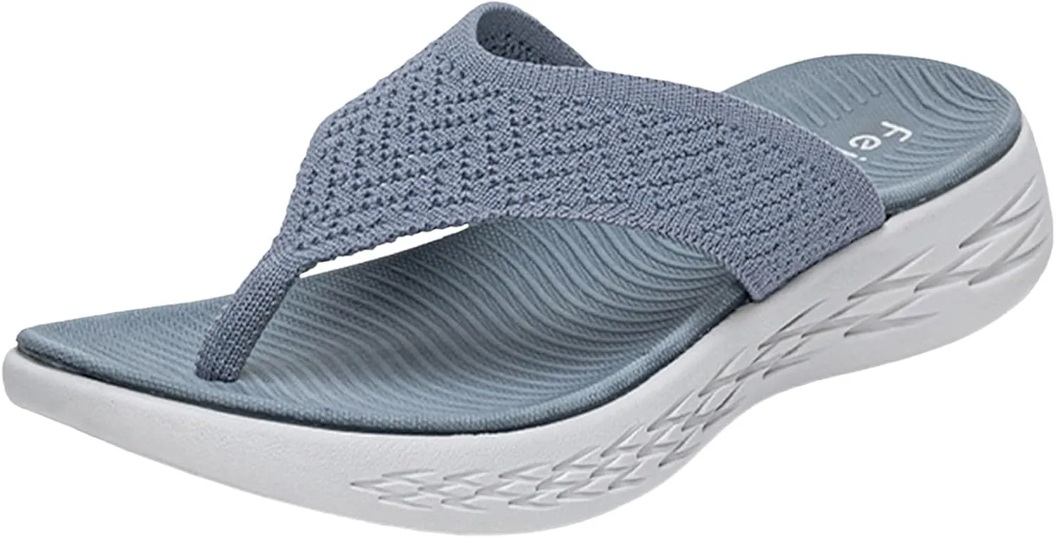Women Shoes Wedge Thick Soled Flip Flops Fashionable Outdoor Beach Sandals Women Lime Glitter Thong Strap Sandals