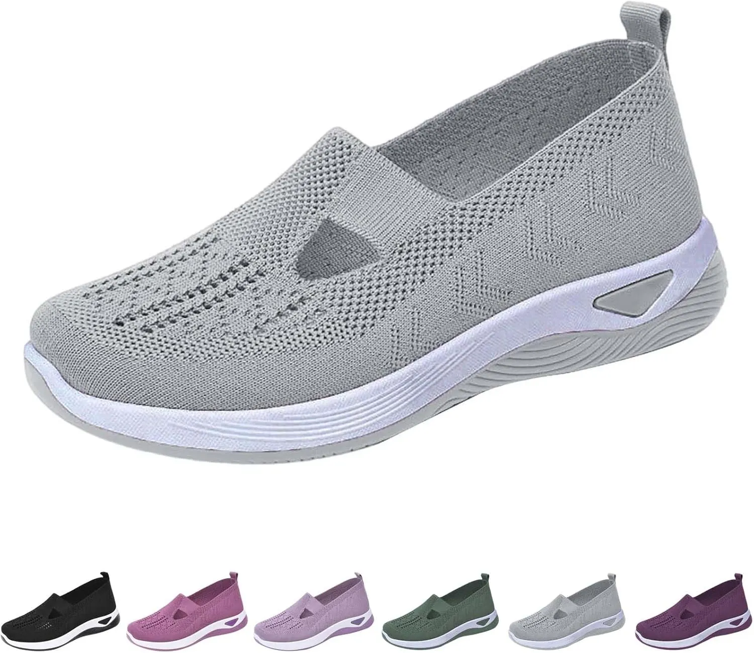 Women Walking Shoes Sock Sneakers Slip-On Breath Mens Tennis Shoes Mesh Men's Casual Shoes Women's Fashion Sneakers Black Tennis Shoe Trainers Shoe