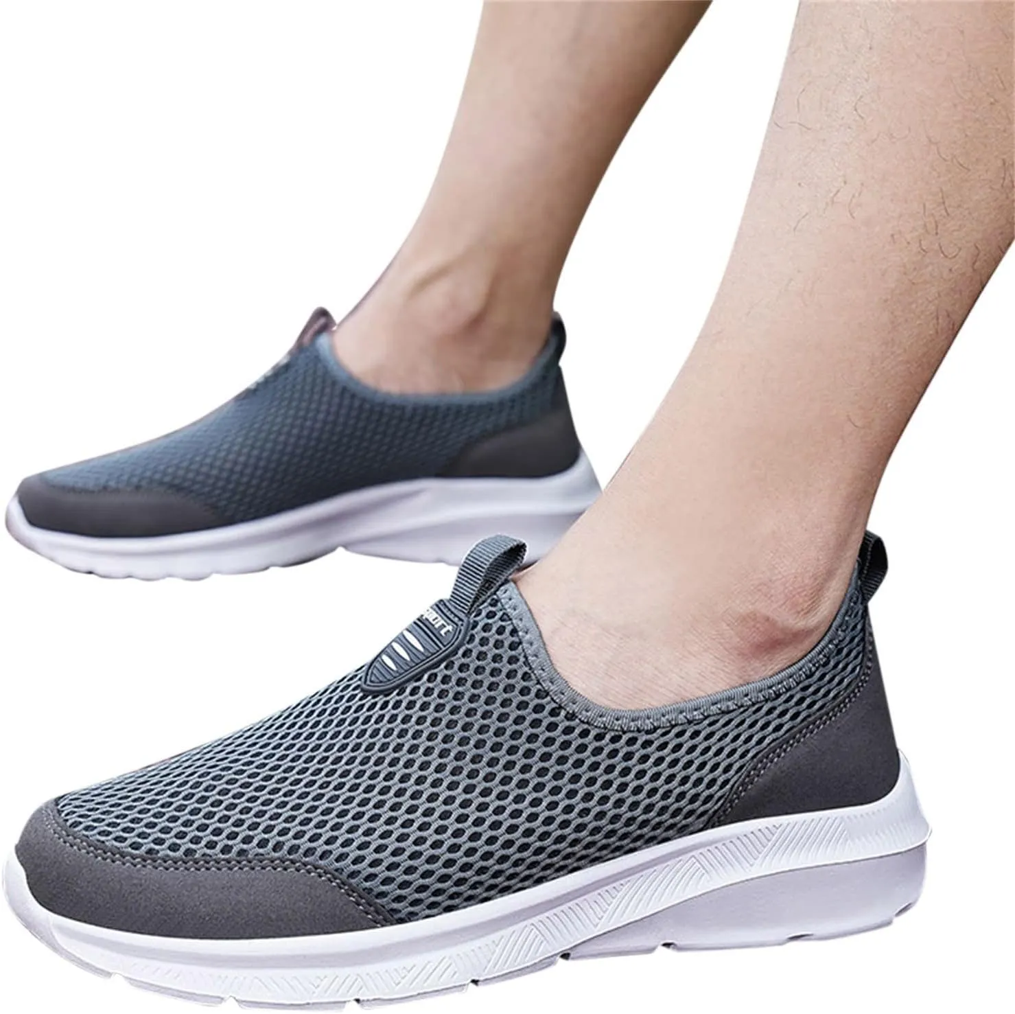Women's Fashion Sneaker Mesh Slip On Black Non Slip Shoes for Women Comfortable Cheap Running Shoes Canvas Loafers Women Shoes Cute Sneakers for Women