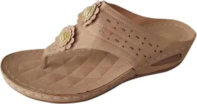 Women's Large Size Casual Sandal Slippers Clip Toe Slope Heel Fish Mouth Sandals Beach Solid Color Sandal Slippers