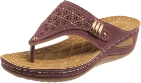 Women's Sandals Comfort Beach Thong Sandals Indoor Outdoor Womens Sandals Womens Arch Support Flip Flops