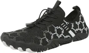 Women's Walking Tennis Shoes Breathable Slip On Mesh Knitted Flats Casual Comfortable Athletic Gym Walking Shoes Fashion Sneakers On Feet All Day Black