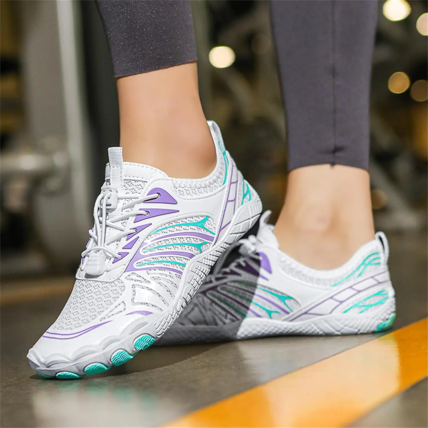 Women's Wide Toe Box Walking Shoes for Plantar Fasciitis Breathable Mesh Sneakers Casual Walking Shoes for Outdoor Sport Travel Hiking Yoga Jogging
