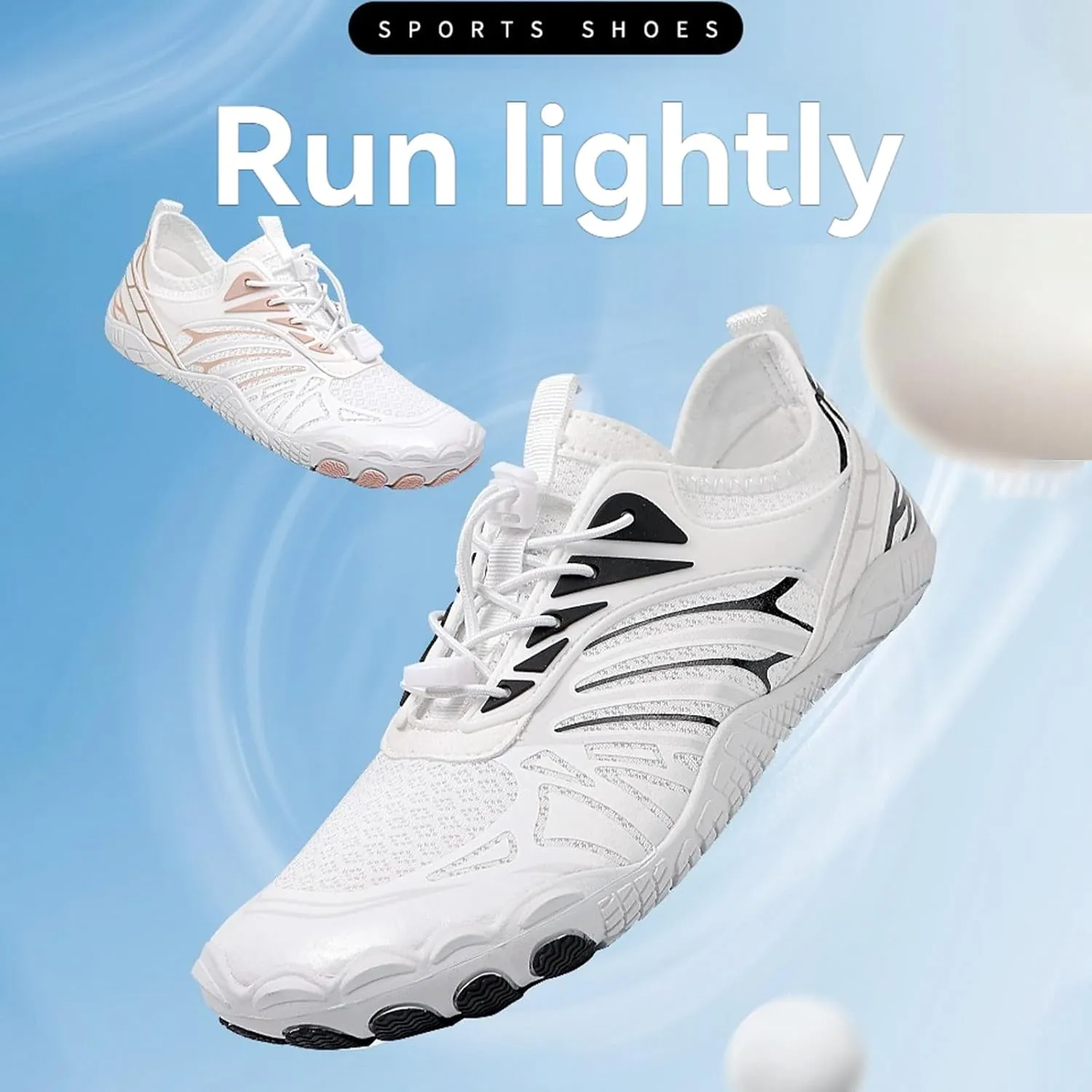 Women's Wide Toe Box Walking Shoes for Plantar Fasciitis Breathable Mesh Sneakers Casual Walking Shoes for Outdoor Sport Travel Hiking Yoga Jogging