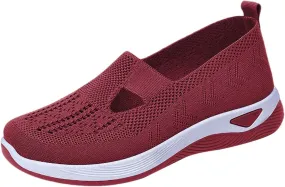 Women's Woven Orthopedic Breathable Soft Shoes Walking Shoes Women Walking Casual Tennis Shoes Fashion Sneakers 2025 Slip On Tennis Shoe Loafers Shoe