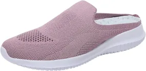 ZSpzx Women's Slip On Loafers Low Top Mesh Ballet Flat Nurse Walking Sneakers Round Toe Memory Foam Casual Boat Shoes Jogging Comfortable Closed Toe Lightweight Shoes for Daily Wear